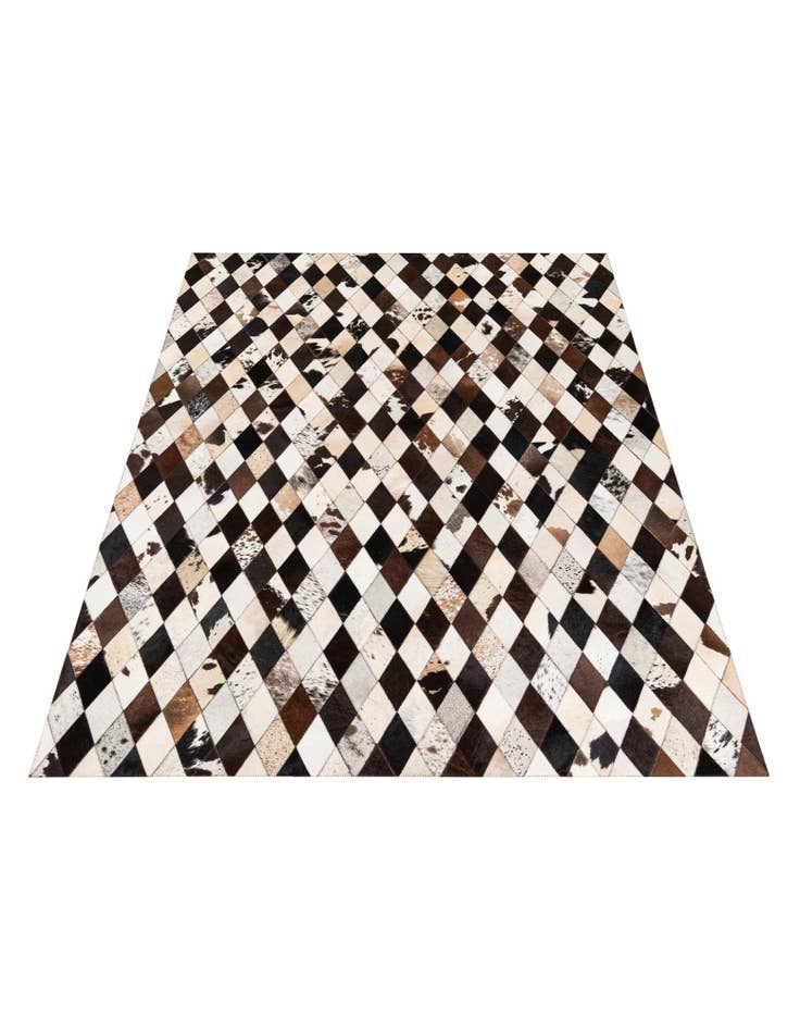 Detail image of 5' 7 x 8' Cowhide Stocks Rug