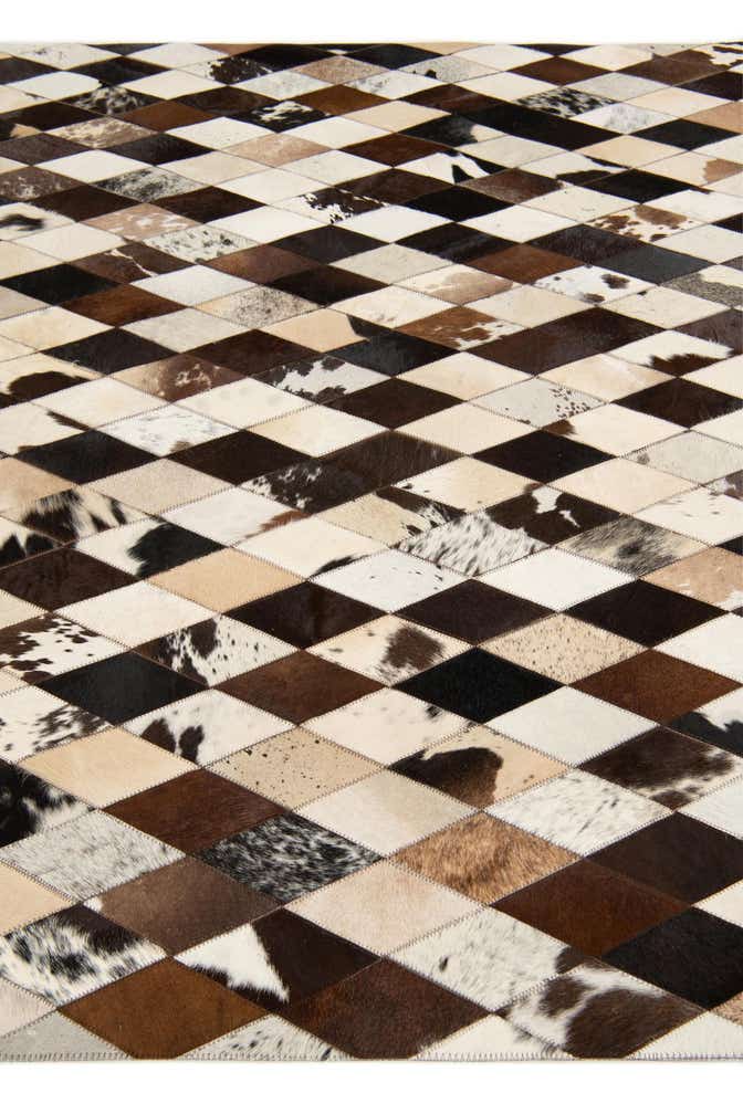 5' 7 x 8' Cowhide Stocks Rug