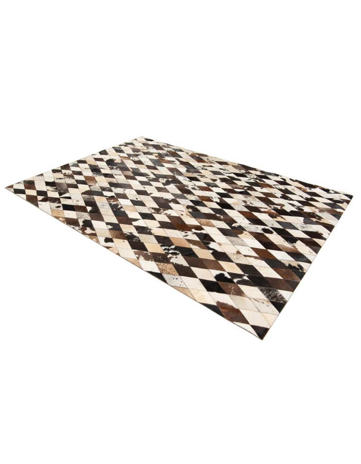 Detail image of 5' 8 x 8' Cowhide Stocks Rug
