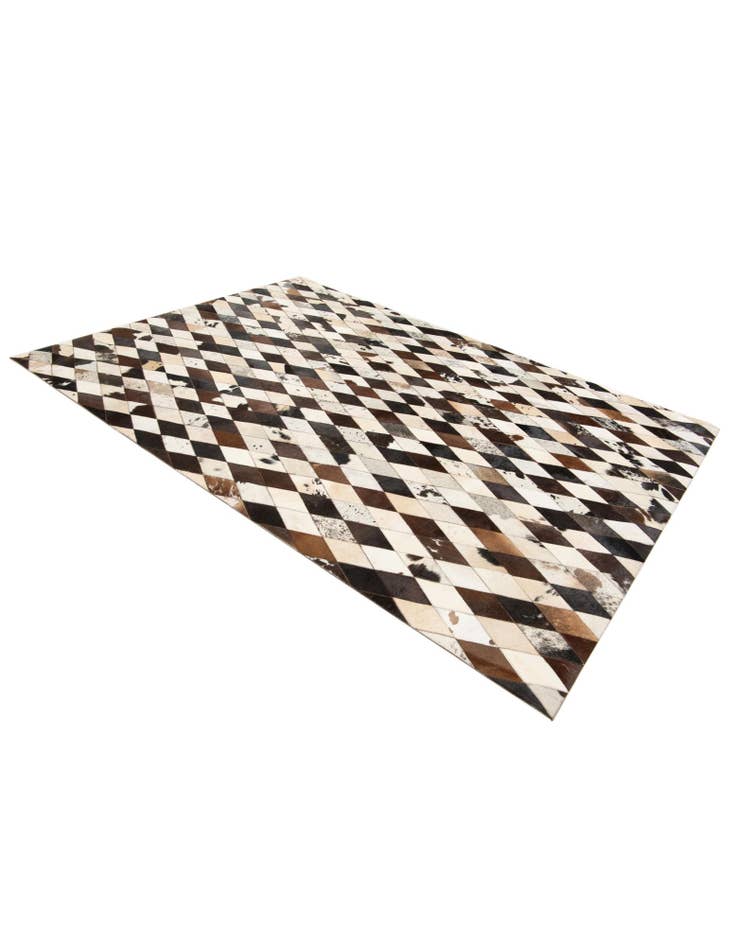 Detail image of 5' 8 x 8' Cowhide Stocks Rug