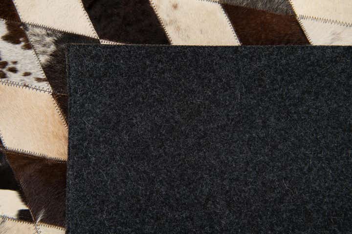 5' 8 x 8' Cowhide Stocks Rug