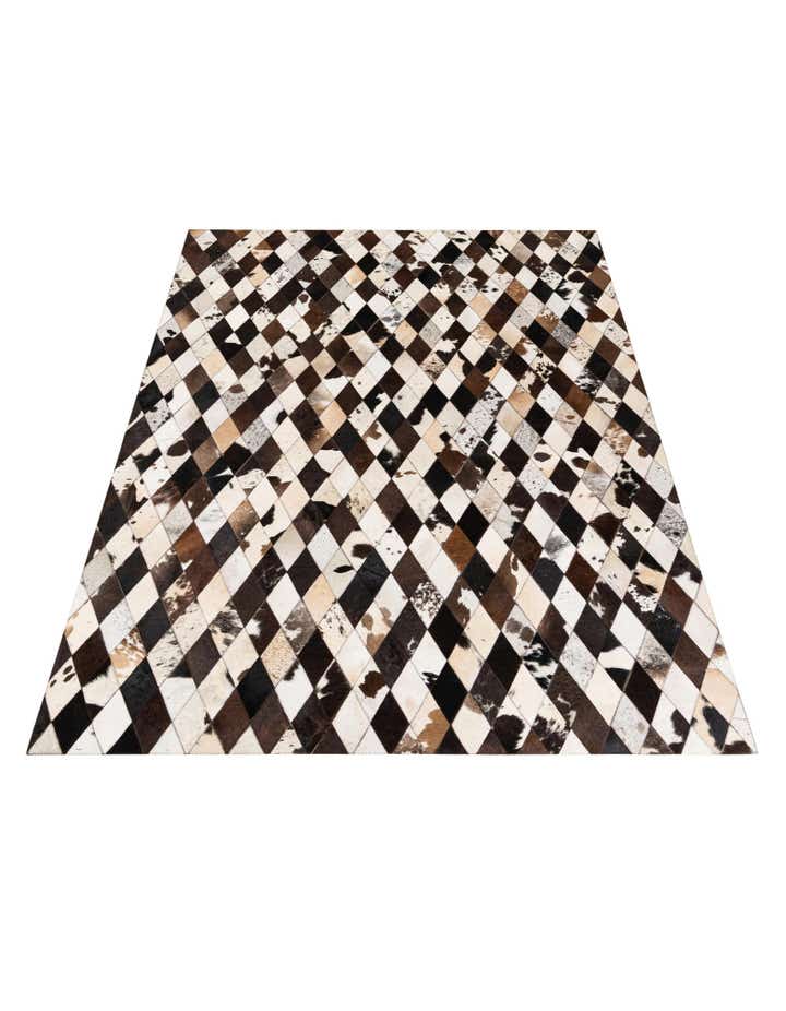 5' 7 x 8' Cowhide Stocks Rug