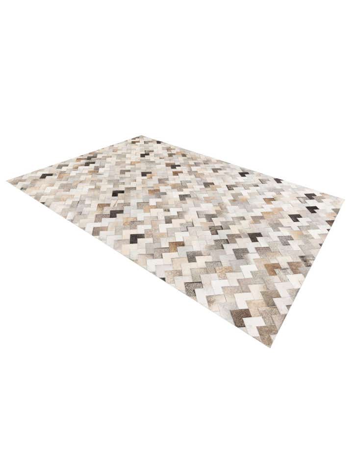 5' 7 x 7' 10 Cowhide Stocks Rug