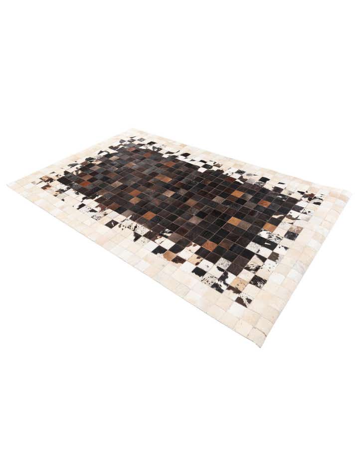 5' x 7' 9 Cowhide Stocks Rug