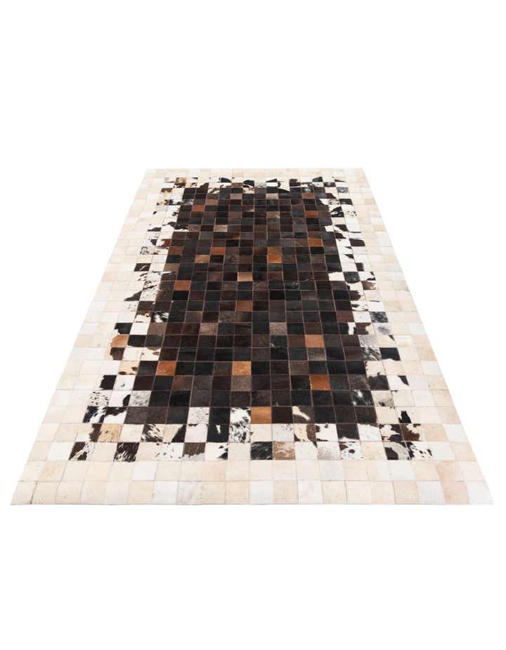 5' x 7' 9 Cowhide Stocks Rug