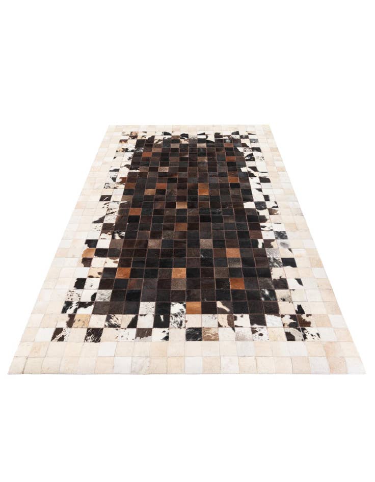 Detail image of 5' x 7' 9 Cowhide Stocks Rug