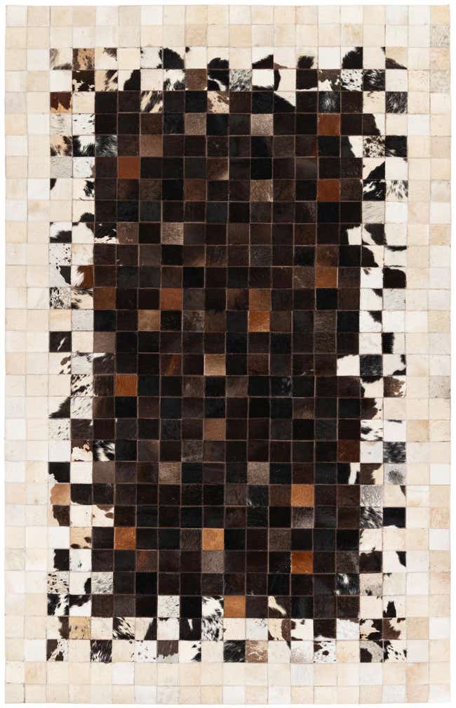 5' x 7' 9 Cowhide Stocks Rug