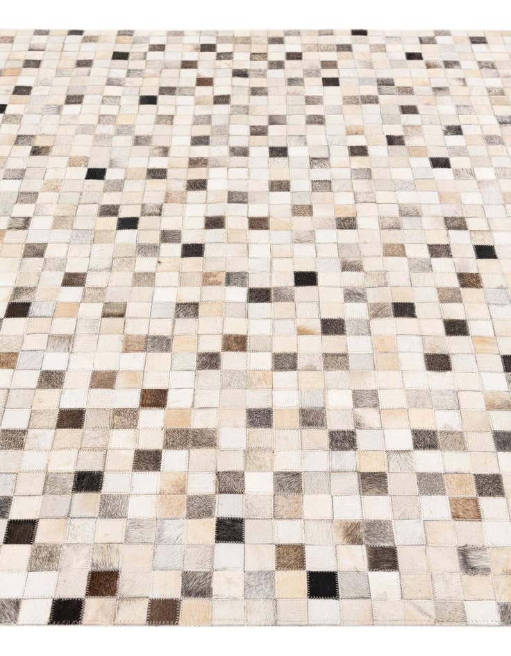 Detail image of 5' x 7' 11 Cowhide Stocks Rug