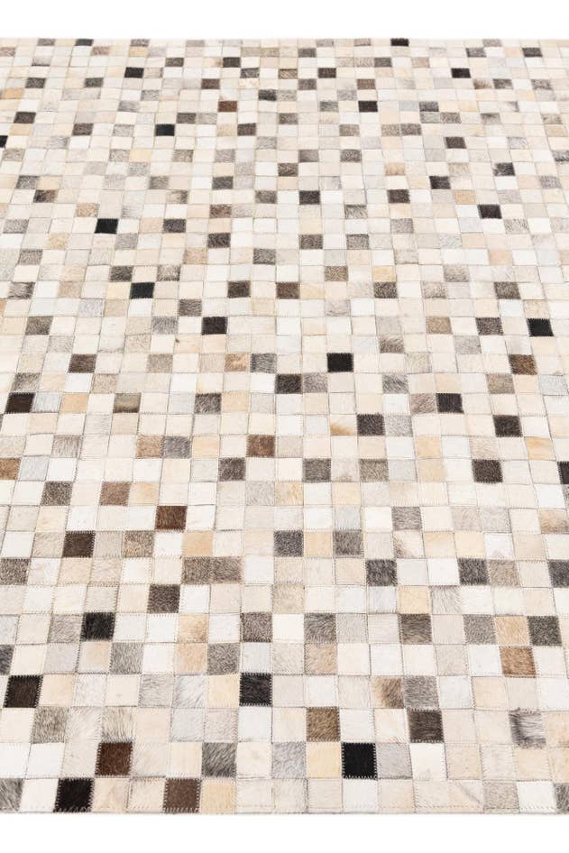 Detail image of 5' x 7' 11 Cowhide Stocks Rug