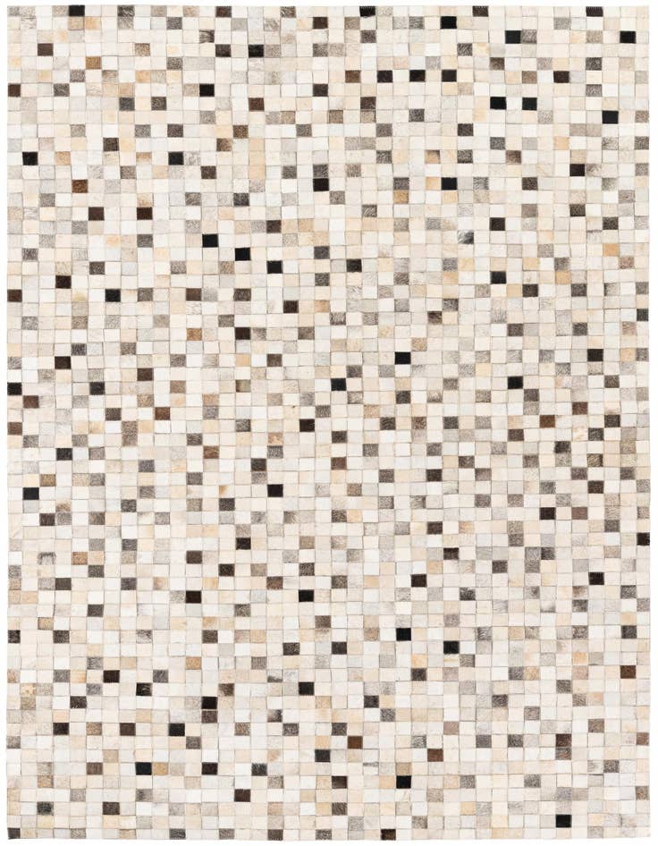 Detail image of 5' x 7' 11 Cowhide Stocks Rug