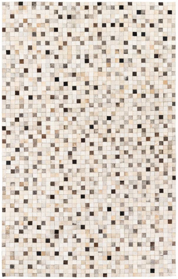 Detail image of 5' x 7' 11 Cowhide Stocks Rug
