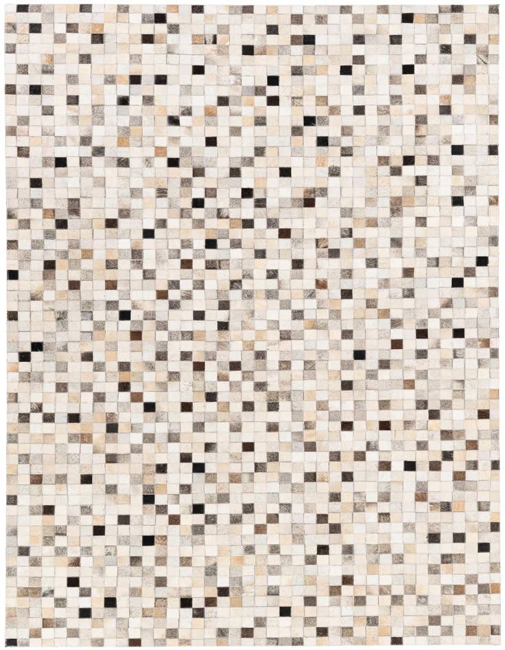 Detail image of 5' x 7' 11 Cowhide Stocks Rug