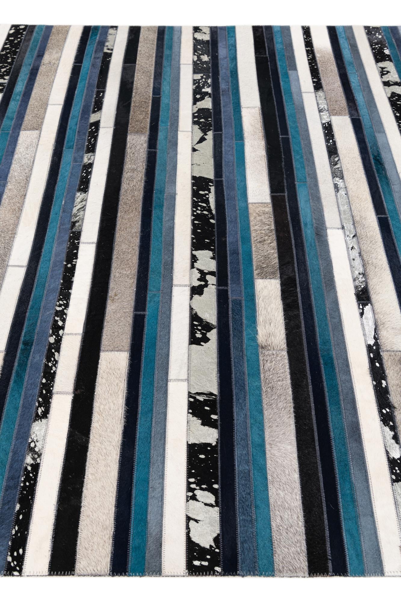5' x 8' Cowhide Stocks Rug