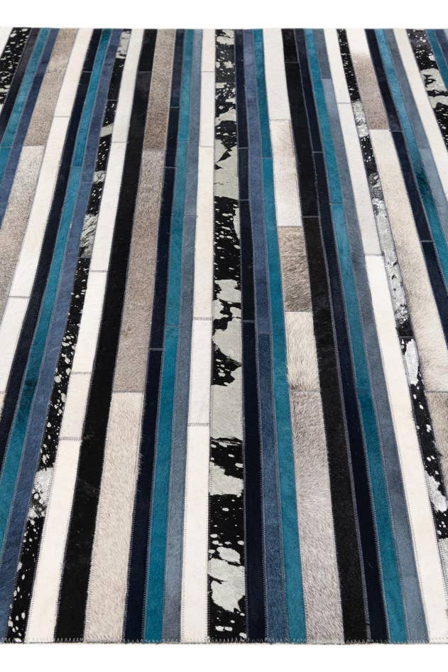 Detail image of 5' x 8' Cowhide Stocks Rug