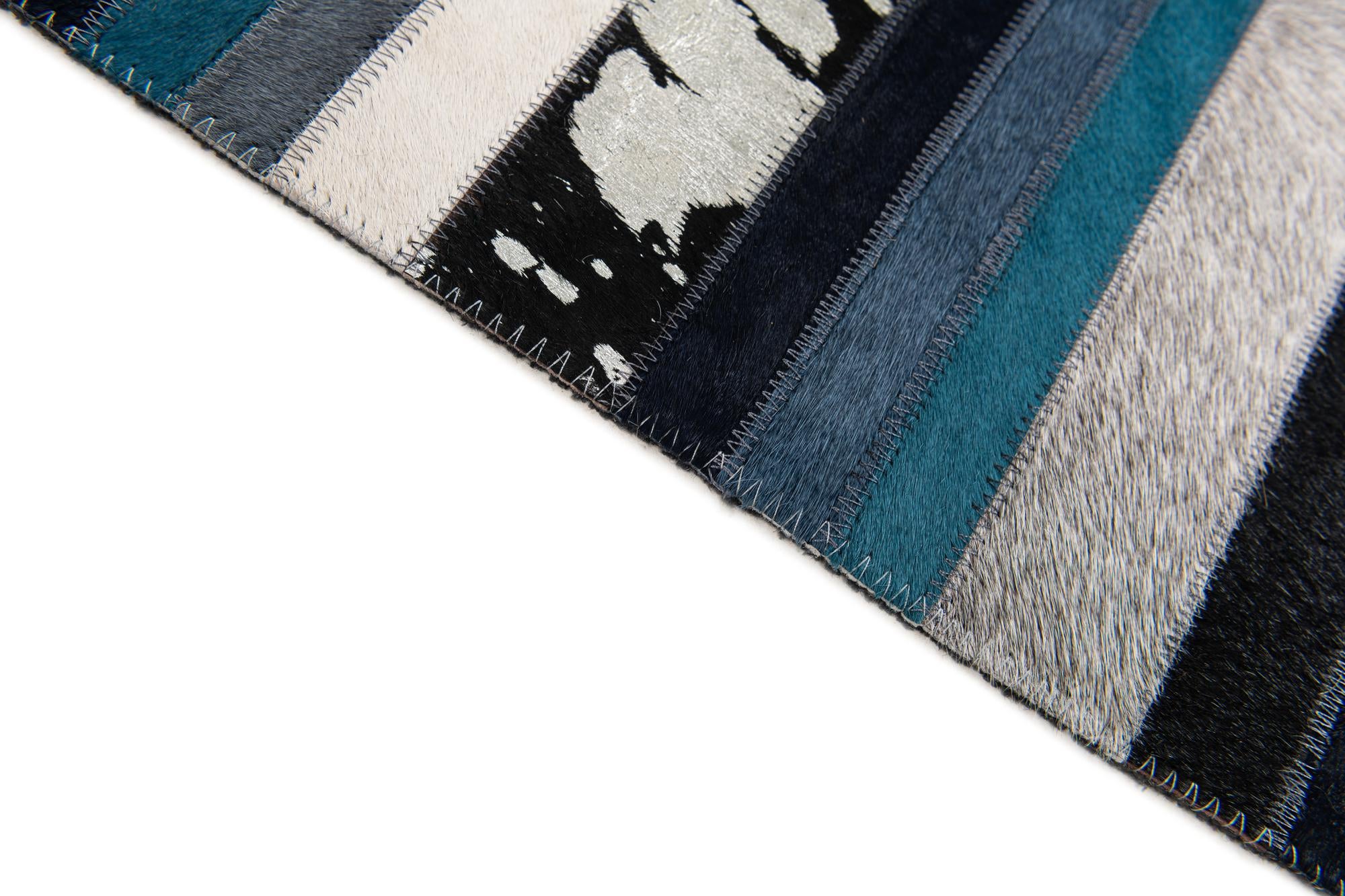 5' x 8' Cowhide Stocks Rug