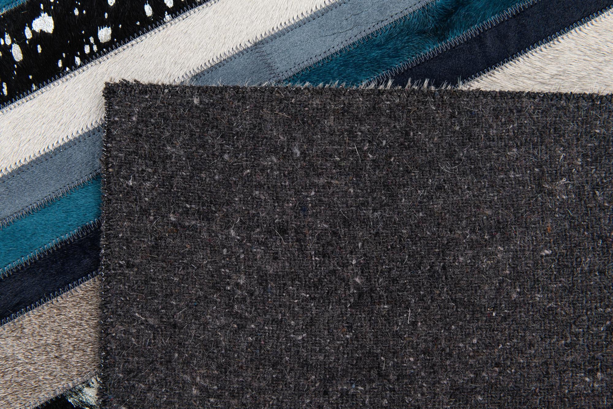 5' x 8' Cowhide Stocks Rug