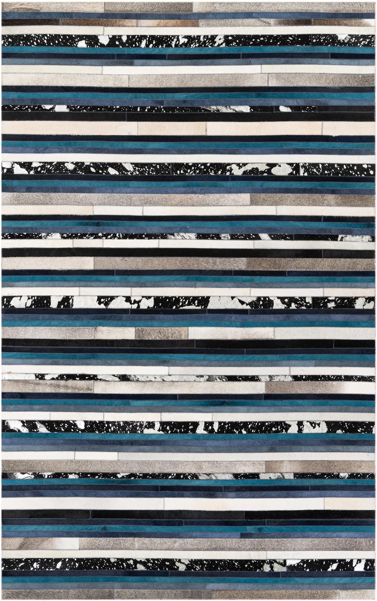 5' x 8' Cowhide Stocks Rug