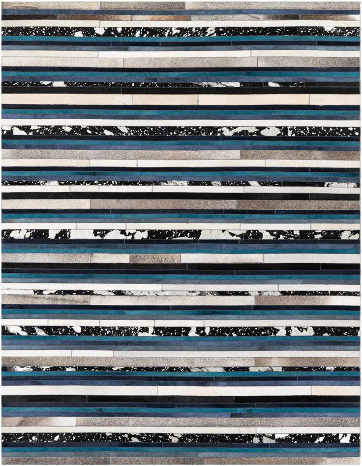 Detail image of 5' x 8' Cowhide Stocks Rug