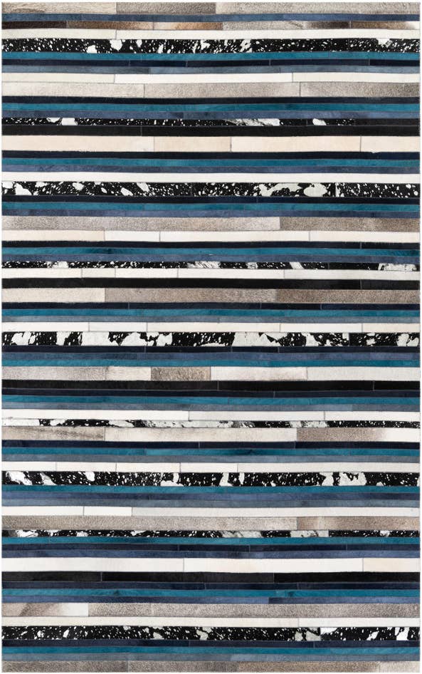 Detail image of 5' x 8' Cowhide Stocks Rug