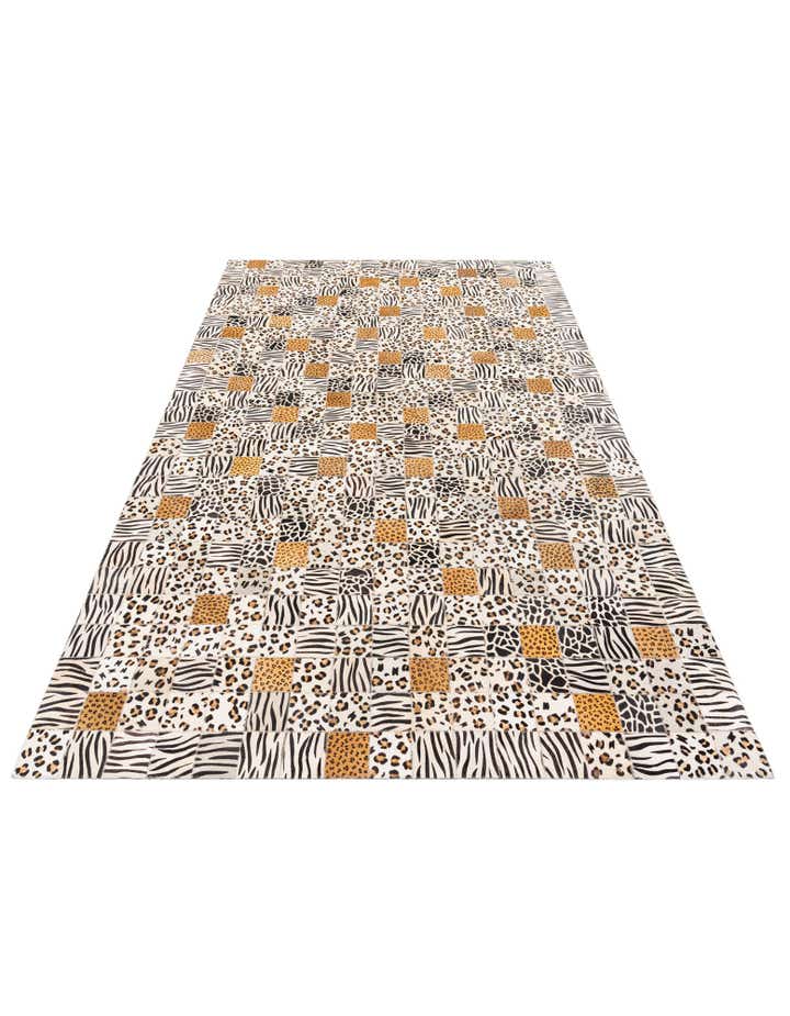 5' 1 x 8' Cowhide Stocks Rug