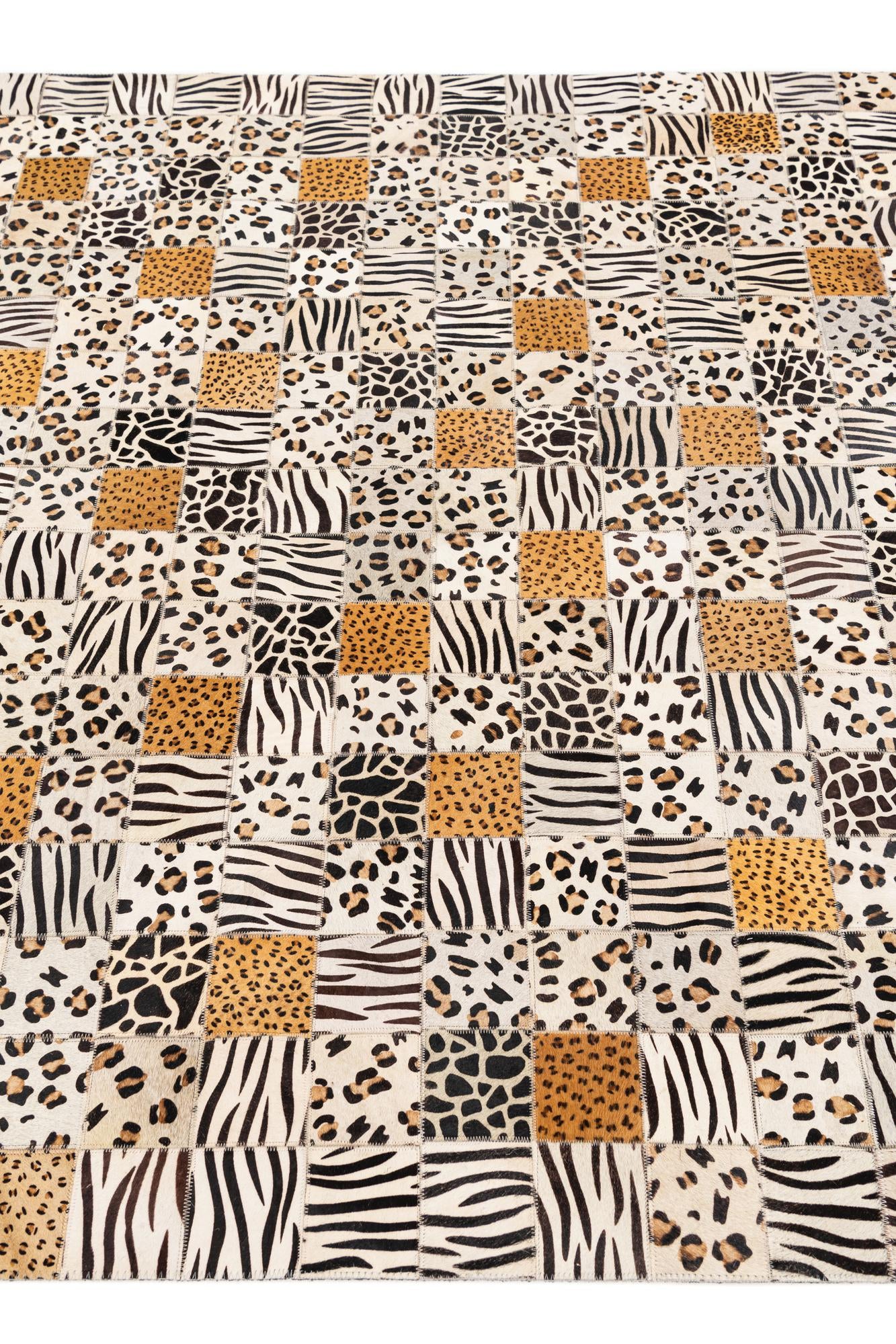 5' 1 x 8' Cowhide Stocks Rug