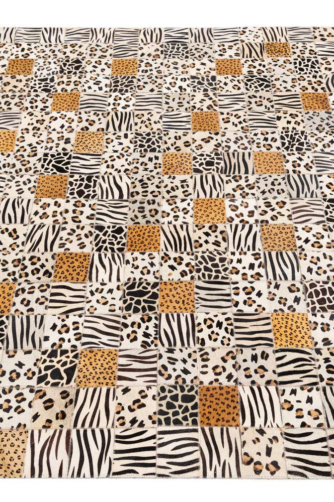 5' 1 x 8' Cowhide Stocks Rug