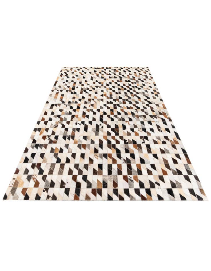 Detail image of 5' x 8' Cowhide Stocks Rug