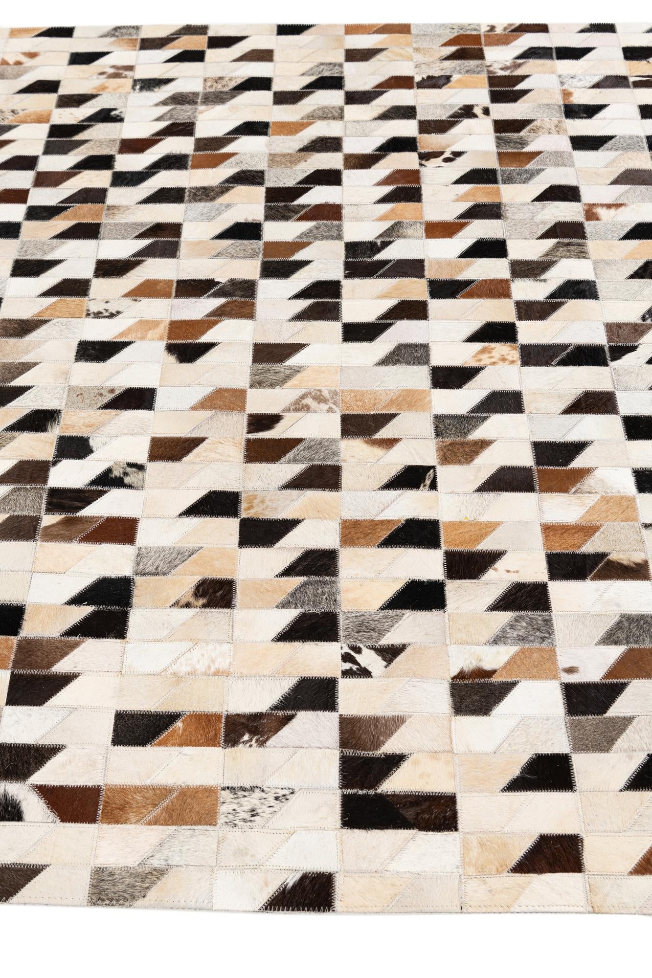 5' x 8' Cowhide Stocks Rug