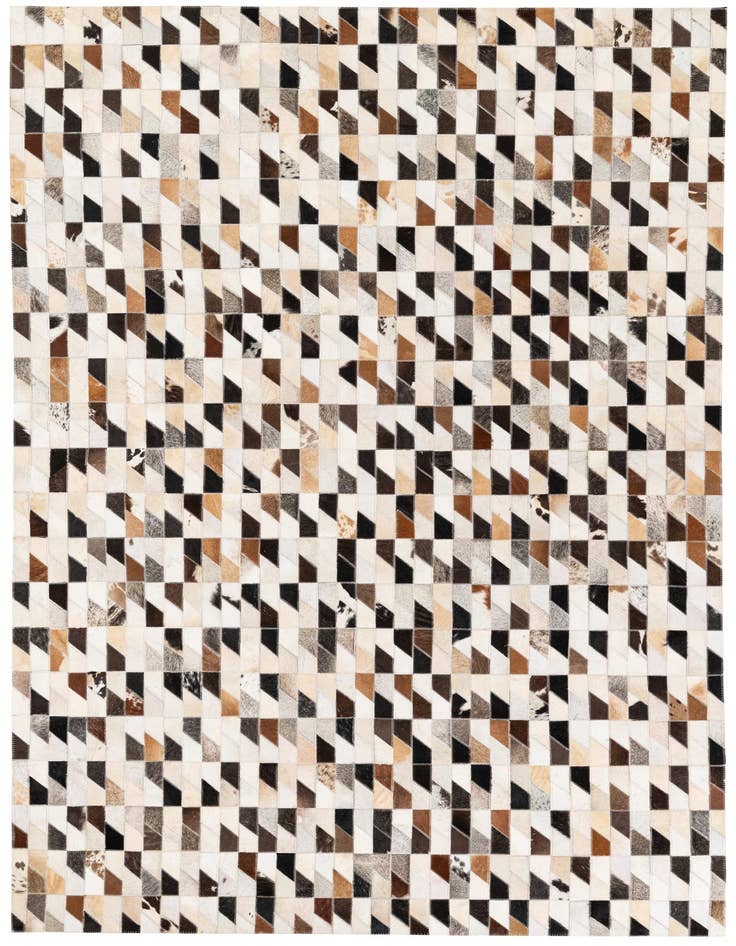 Detail image of 5' x 8' Cowhide Stocks Rug