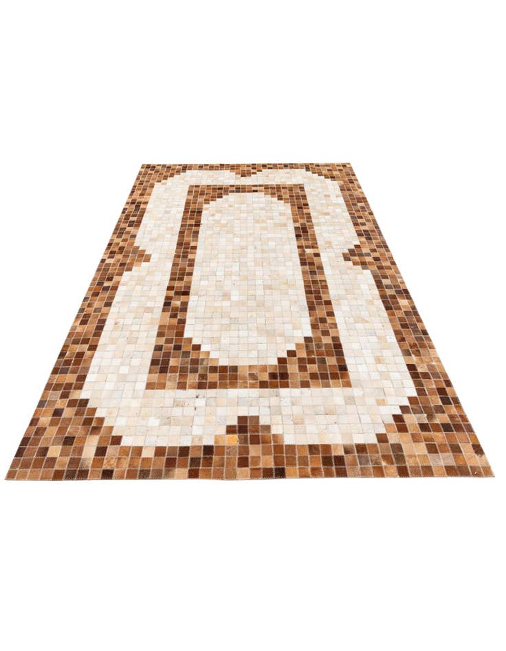 Detail image of 5' 1 x 7' 11 Cowhide Stocks Rug