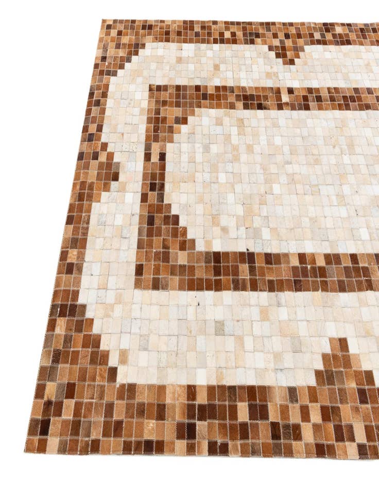 Detail image of 5' 1 x 7' 11 Cowhide Stocks Rug