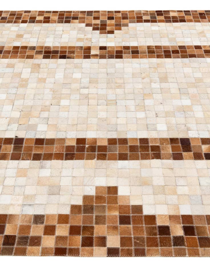 Detail image of 5' 1 x 7' 11 Cowhide Stocks Rug