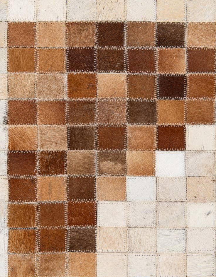Detail image of 5' 1 x 7' 11 Cowhide Stocks Rug
