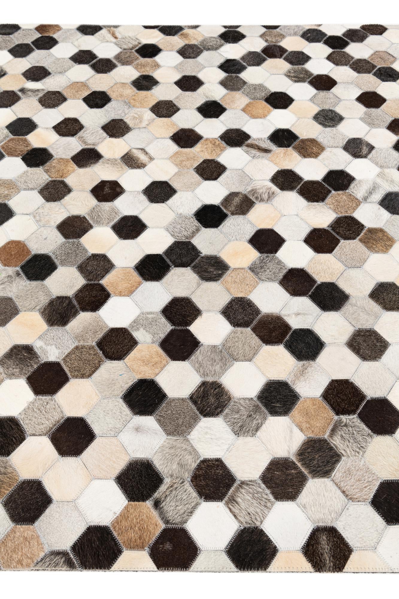 5' 1 x 8' 1 Cowhide Stocks Rug