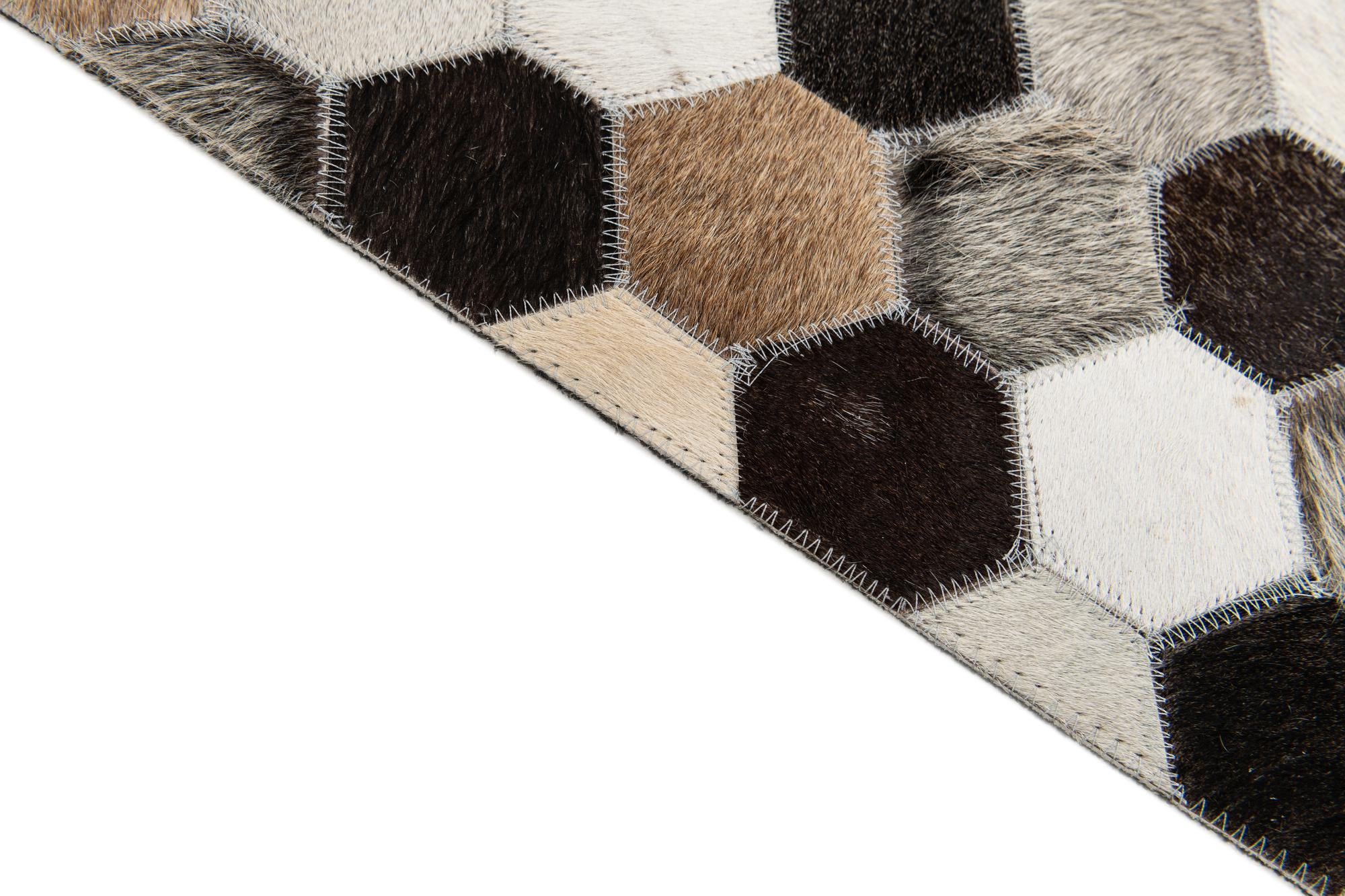 5' 1 x 8' 1 Cowhide Stocks Rug
