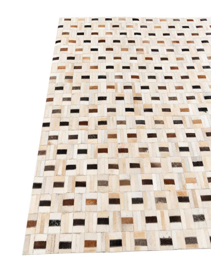 Detail image of 5' 1 x 8' Cowhide Stocks Rug