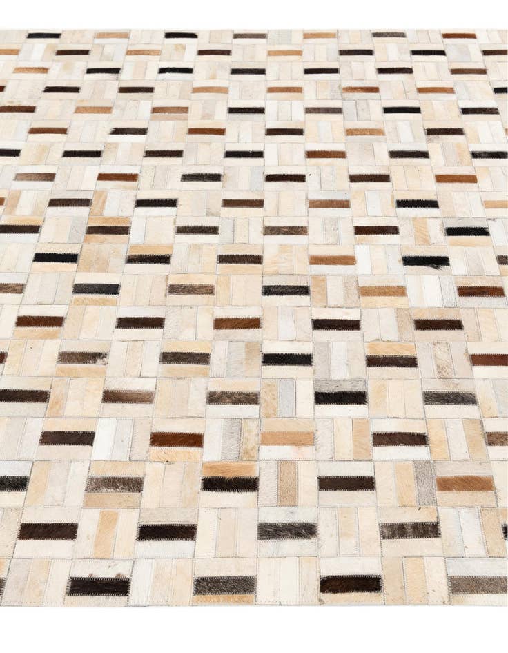 Detail image of 5' 1 x 8' Cowhide Stocks Rug