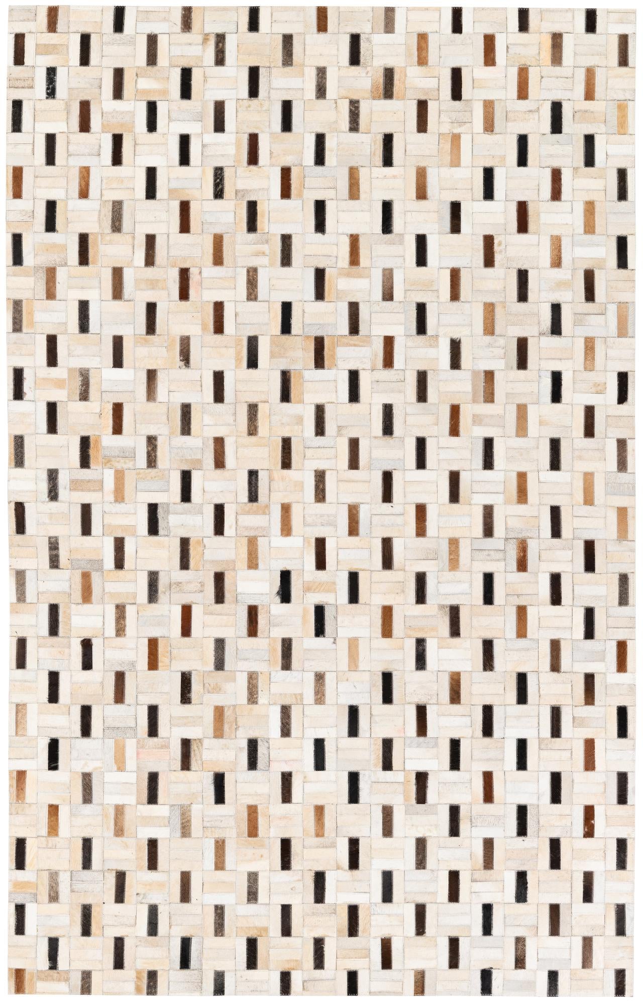 5' 1 x 8' Cowhide Stocks Rug