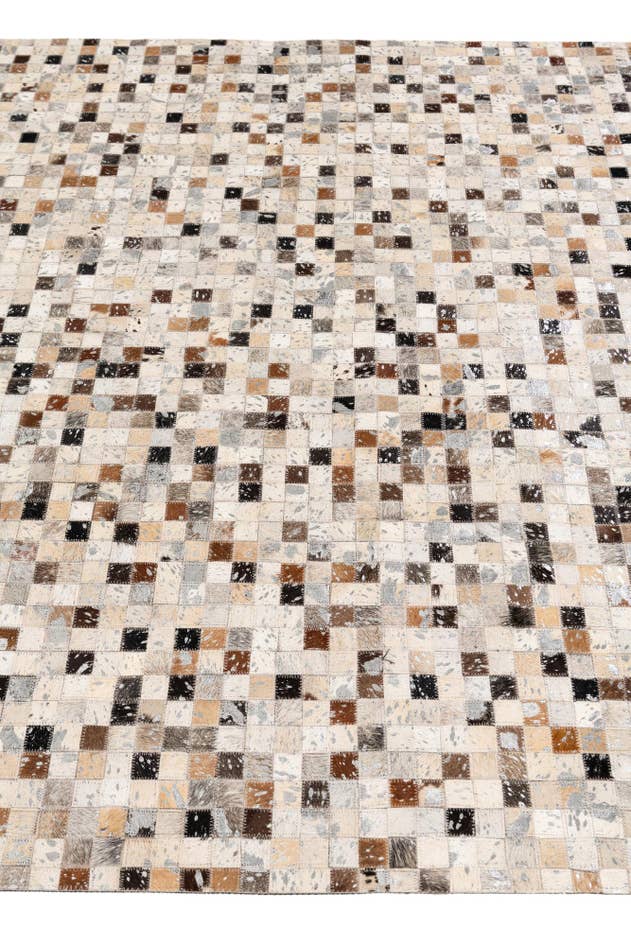 Detail image of 5' 4 x 7' 6 Cowhide Stocks Rug