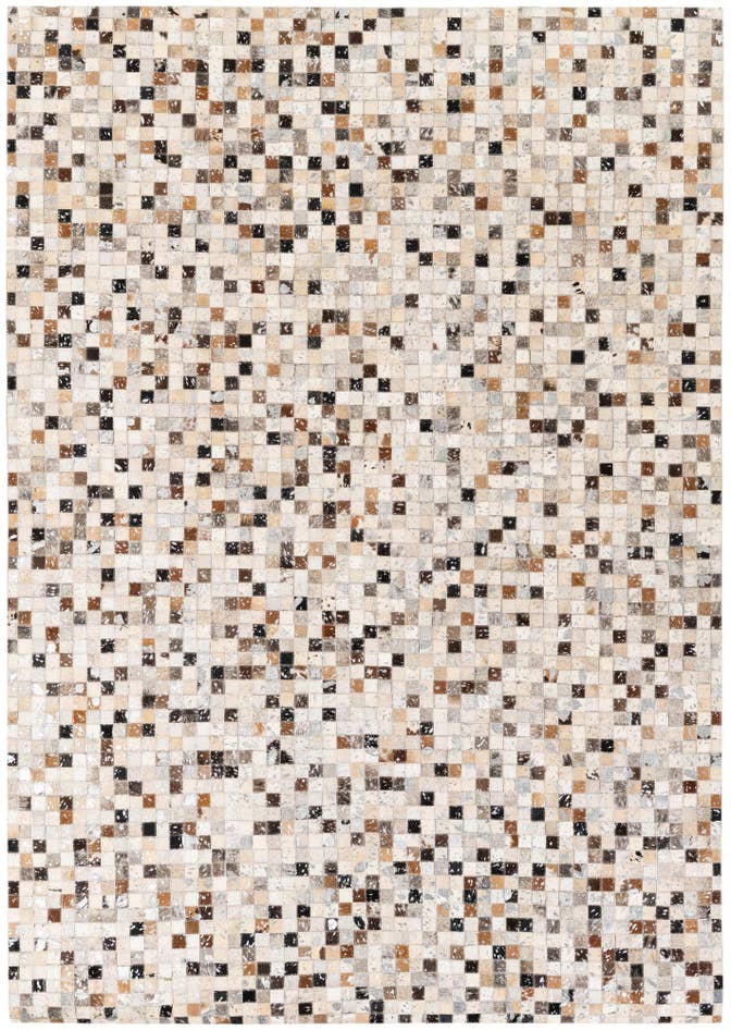 Detail image of 5' 4 x 7' 6 Cowhide Stocks Rug
