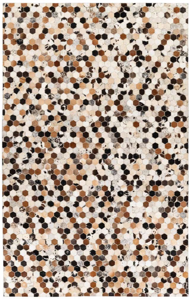 5' x 7' 10 Cowhide Stocks Rug