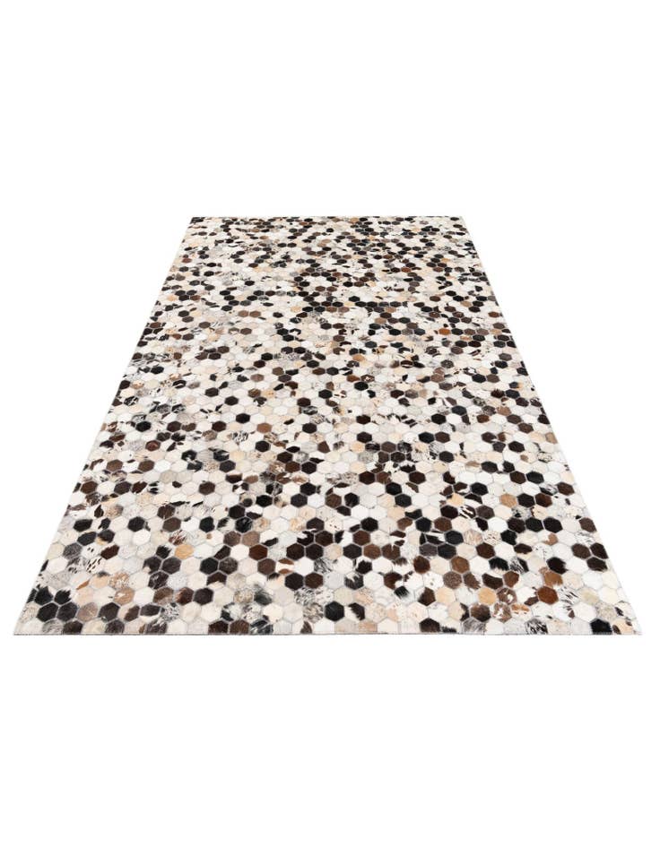 Detail image of 5' x 8' Cowhide Stocks Rug