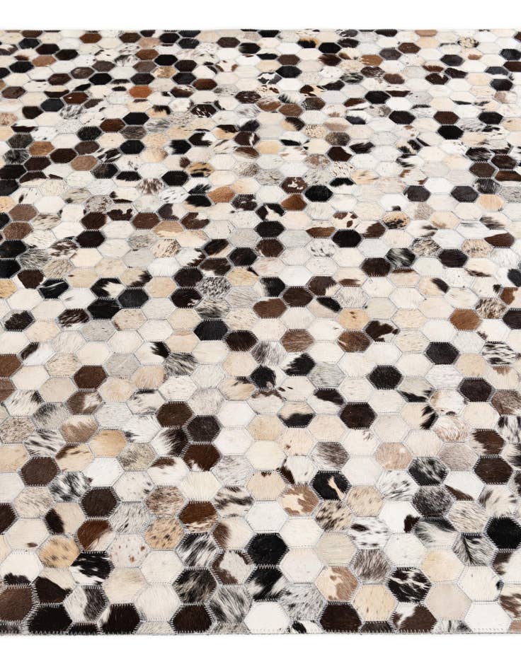 Detail image of 5' x 8' Cowhide Stocks Rug