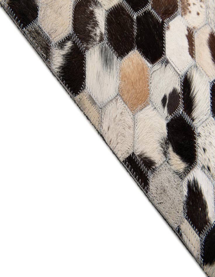 Detail image of 5' x 8' Cowhide Stocks Rug