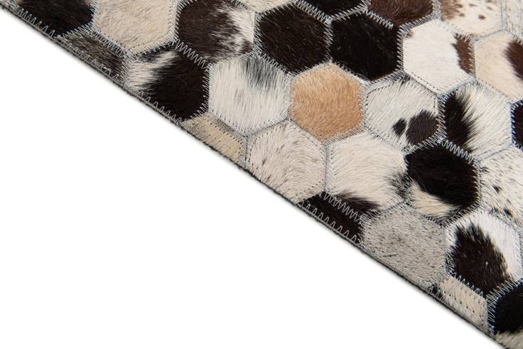 Detail image of 5' x 8' Cowhide Stocks Rug