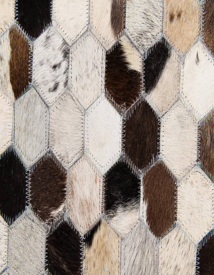 Detail image of 5' x 8' Cowhide Stocks Rug