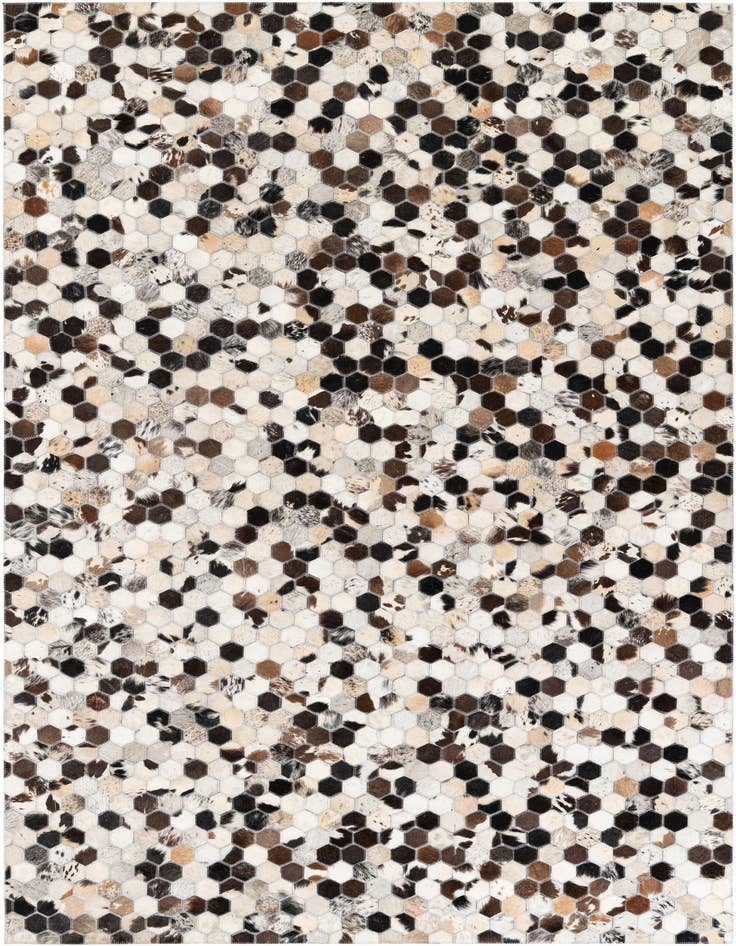 Detail image of 5' x 8' Cowhide Stocks Rug