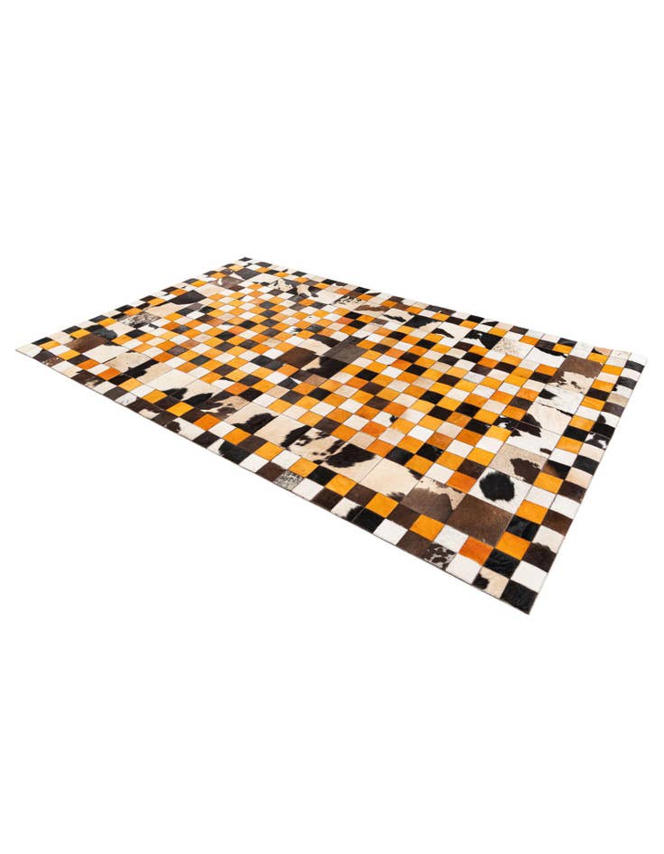 Detail image of 5' x 8' 1 Cowhide Stocks Rug