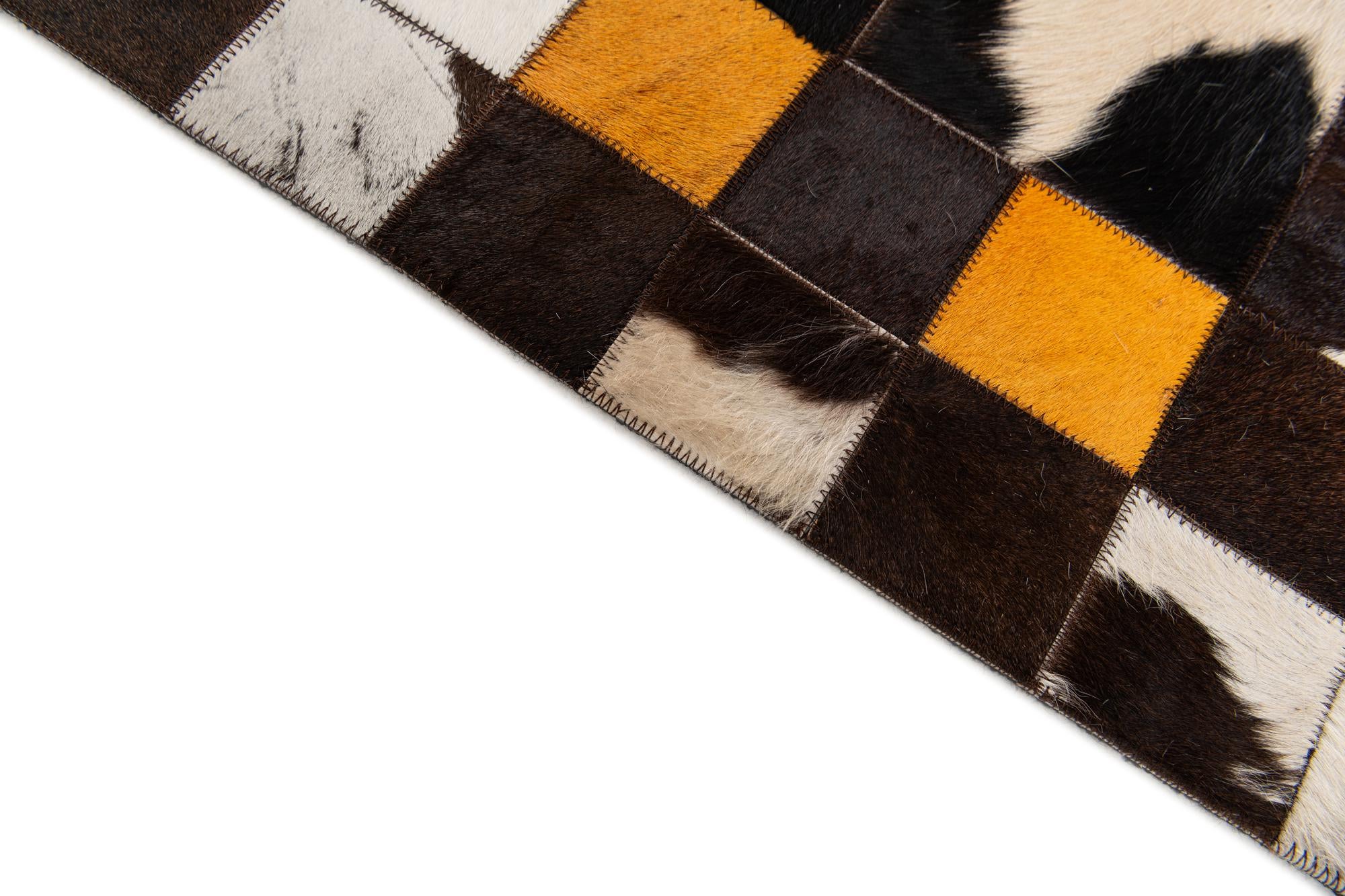 5' x 8' 1 Cowhide Stocks Rug
