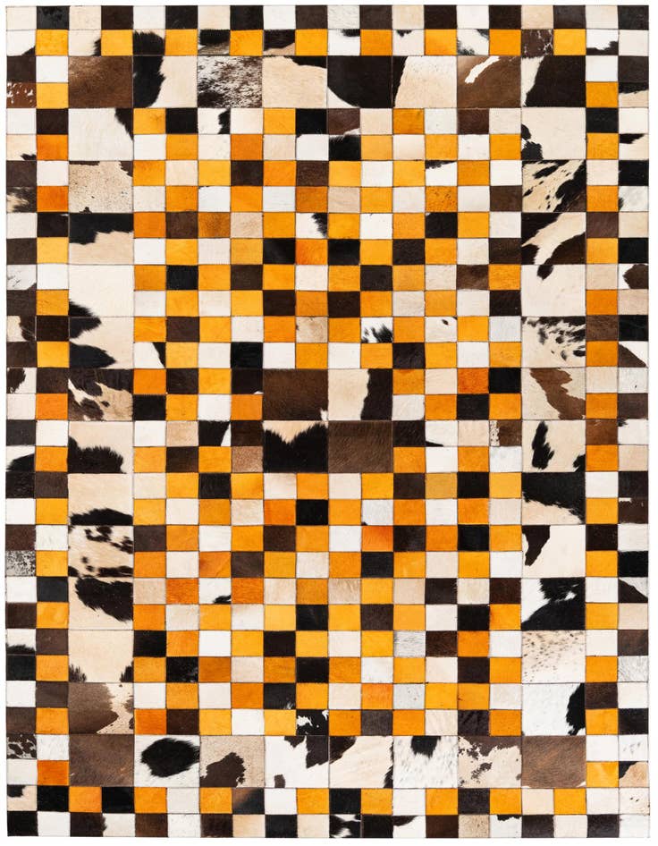 Detail image of 5' x 8' 1 Cowhide Stocks Rug
